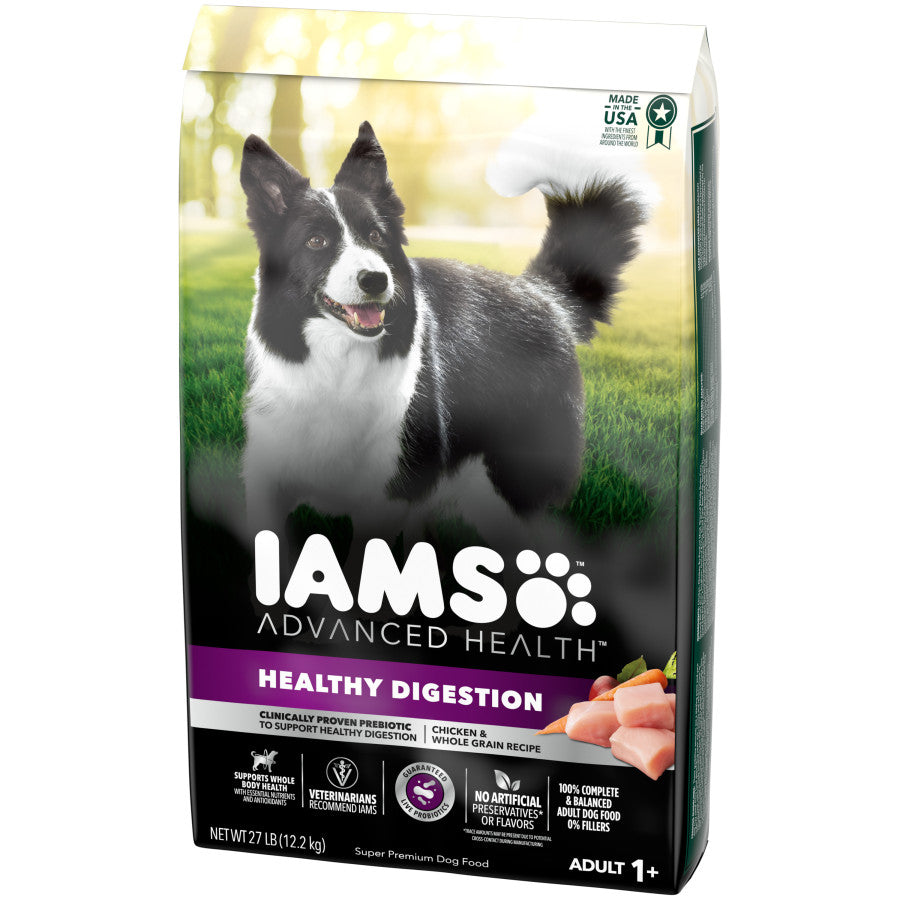 IAMS Advanced Healthy Digestion Adult Dry Dog Food Chicken & Whole Grains 1ea/27 lb