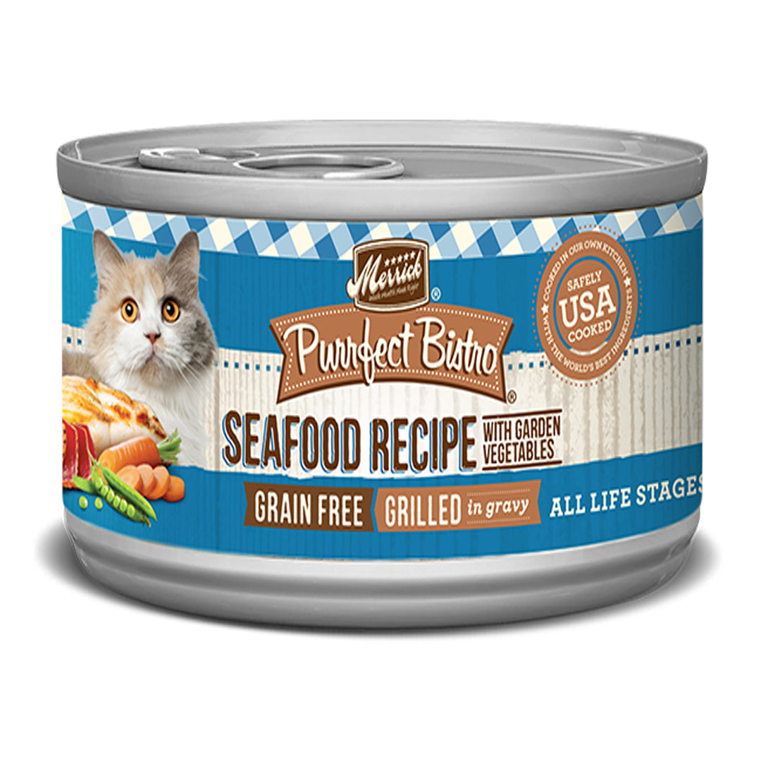 Merrick Cat Purrfect Bistro Mixed Seafood 3oz.