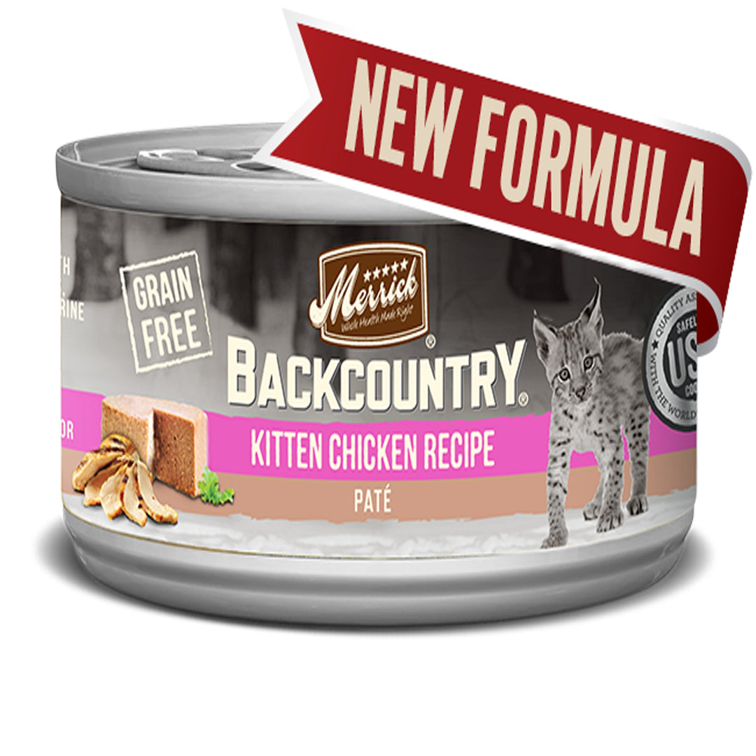 Merrick Cat Backcountry Kitten Pate 3oz. (24 Pack)