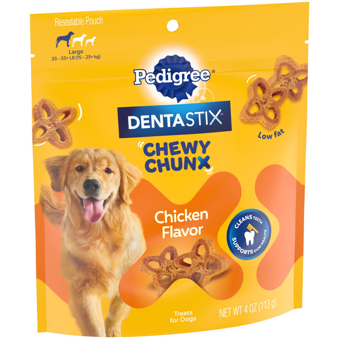 Pedigree Dentastix Chewy Chunx Dog Treat Chicken 1ea/4 oz, LG