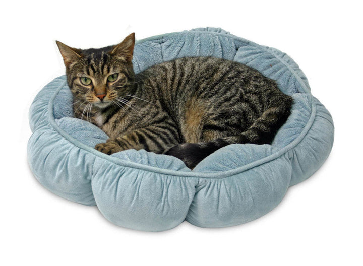 Aspen Puffy Round Pet Bed Assorted 1ea/18 in