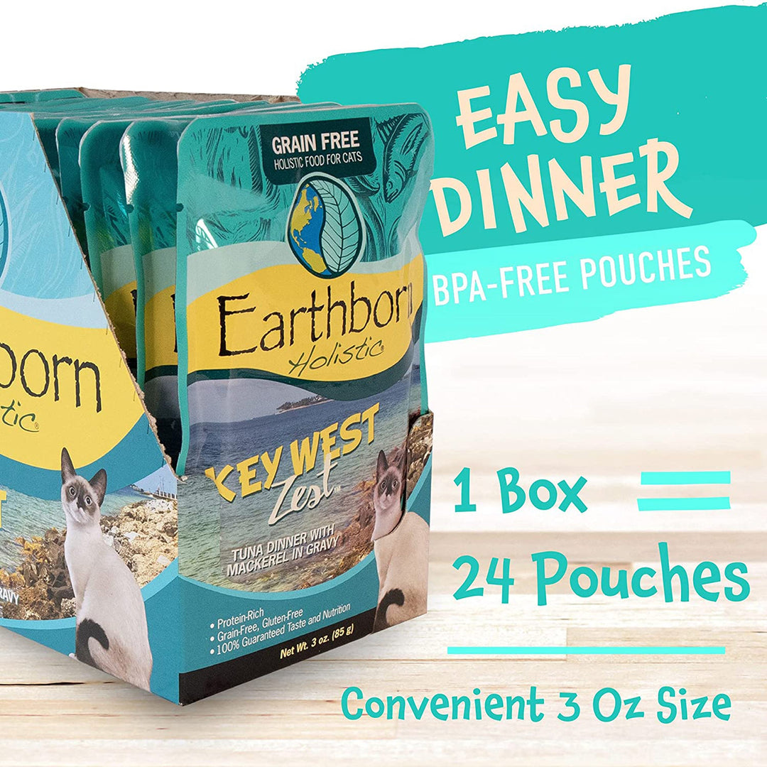 Earthborn Cat Grain Free Key West Tuna Pouch 3oz. (Case of 24)