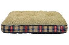 DMC Home Decor Gusseted Memory Foam Dog Bed Plaid 1ea/28 By 38 in