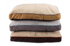 DMC Faux Suede Gusseted Pet Bed Assorted 1ea/27 By 36 in