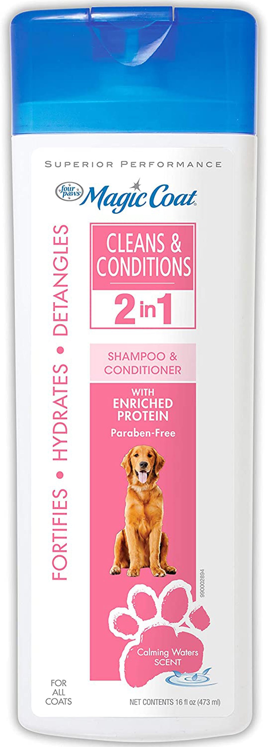 Four Paws Magic Coat Cleans & Conditions Dog 2 in 1 Shampoo and Conditioner Dog 2 in 1 Shampoo & Conditioner 1ea/16 oz (1 ct)