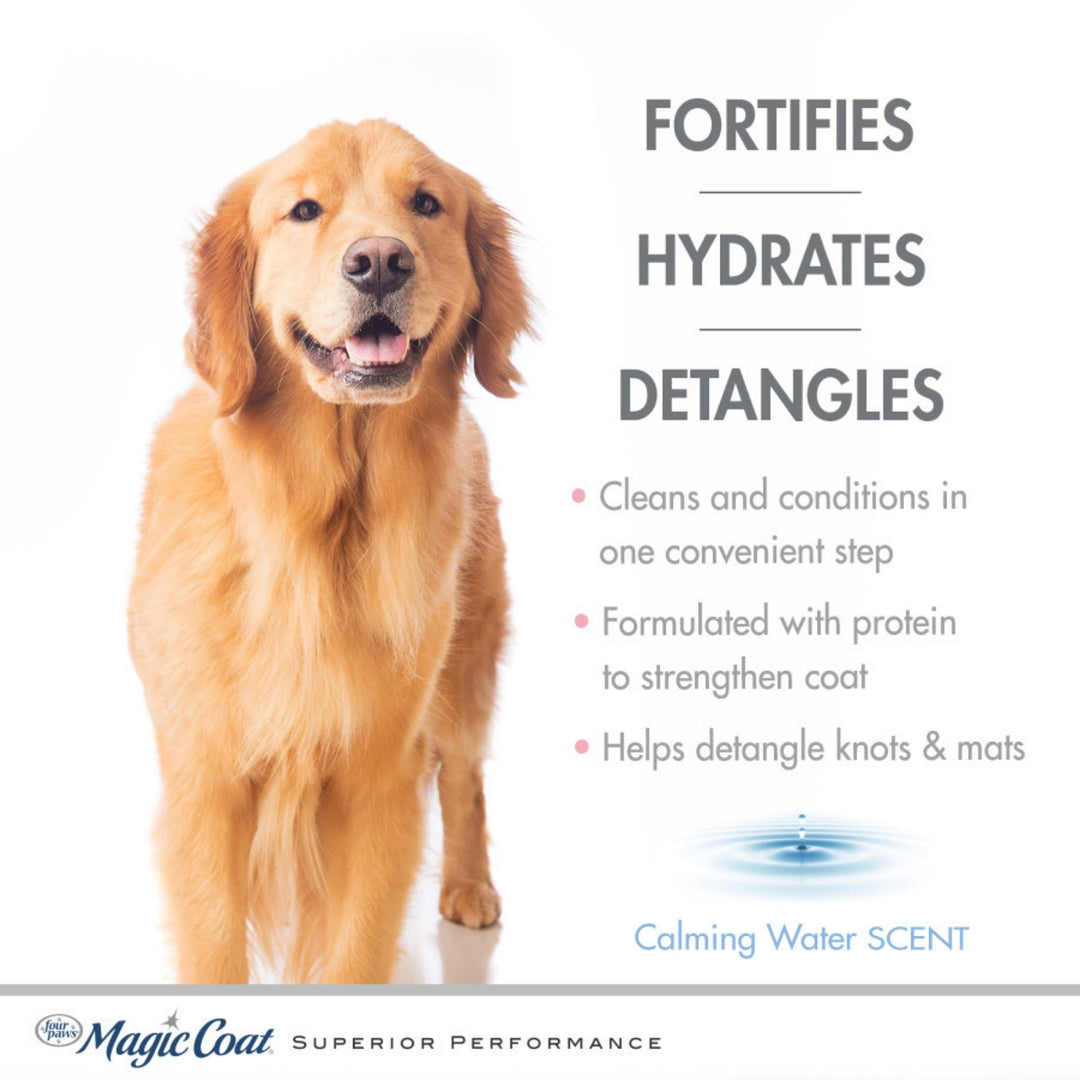 Four Paws Magic Coat Cleans & Conditions Dog 2 in 1 Shampoo and Conditioner Dog 2 in 1 Shampoo & Conditioner, 1ea/16oz.