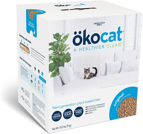 Okocat Litter Natural Wood Clumping Cat Litter 1ea/9.9 lb