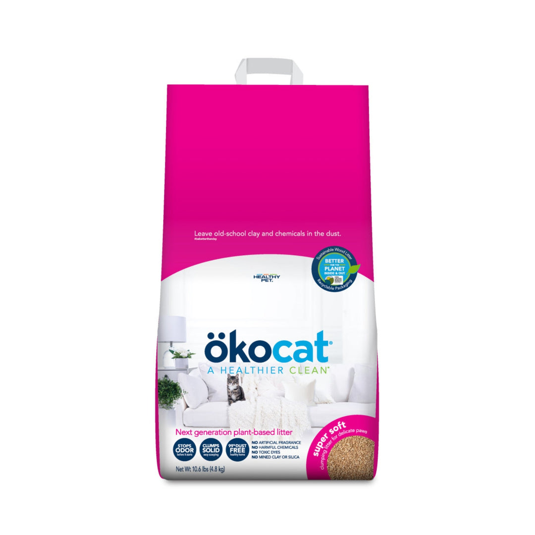 Okocat Litter Super Soft Clumping Wood Cat Litter 1ea/10.6 lb