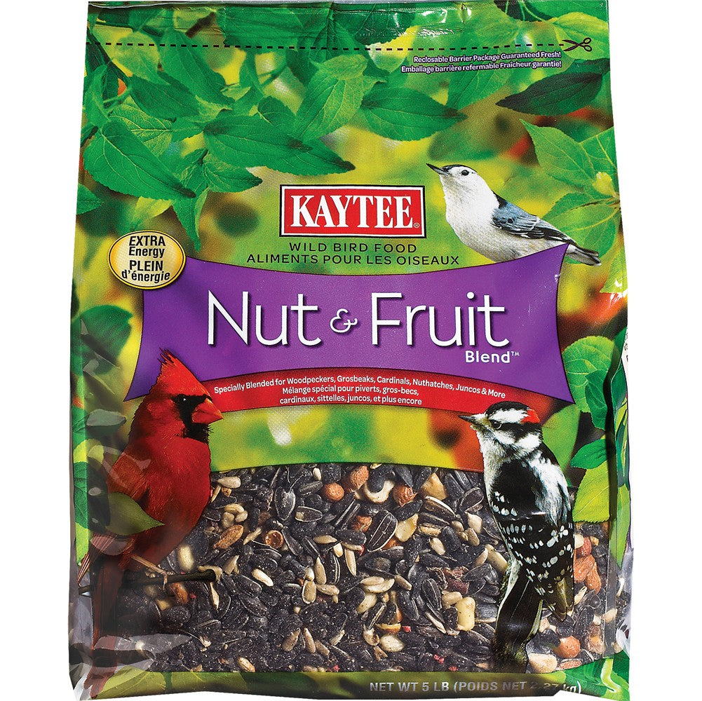 Kaytee Nut & Fruit Blend Food Stand-up Bag 1ea/5 lb