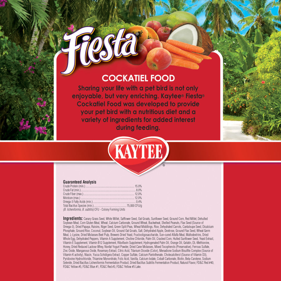 Kaytee Fiesta Cockatiel Food 1ea/4.5 lb