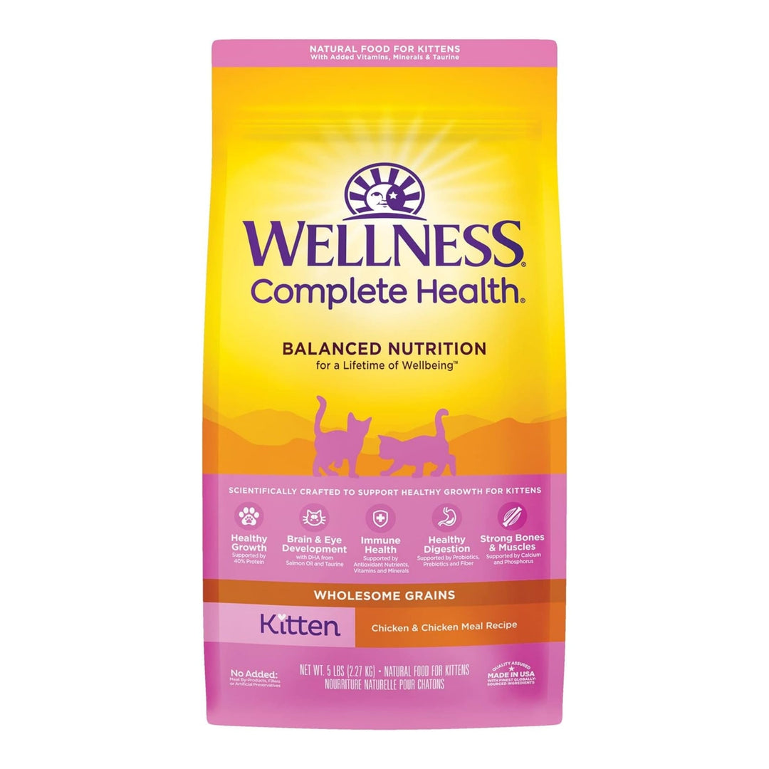 Wellness Complete Health Kitten Chicken & Rice 5Lb