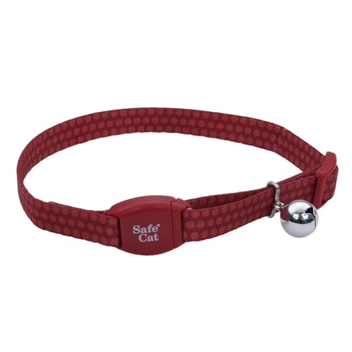 Coastal Pet Safe Breakaway Collar with Magnetic Buckle Garnet Polka Dot 3/8