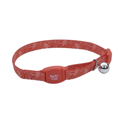 Coastal Pet Safe Breakaway Collar with Magnetic Buckle Salmon Foliage 3/8