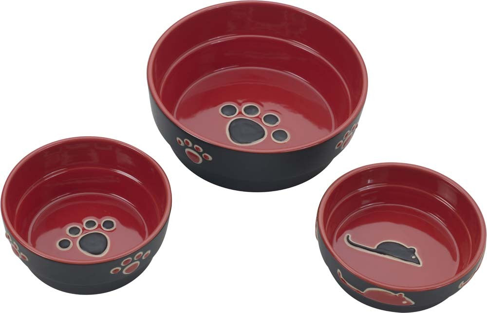 Ethical Products Spot Fresco Dish Cat Red 5in