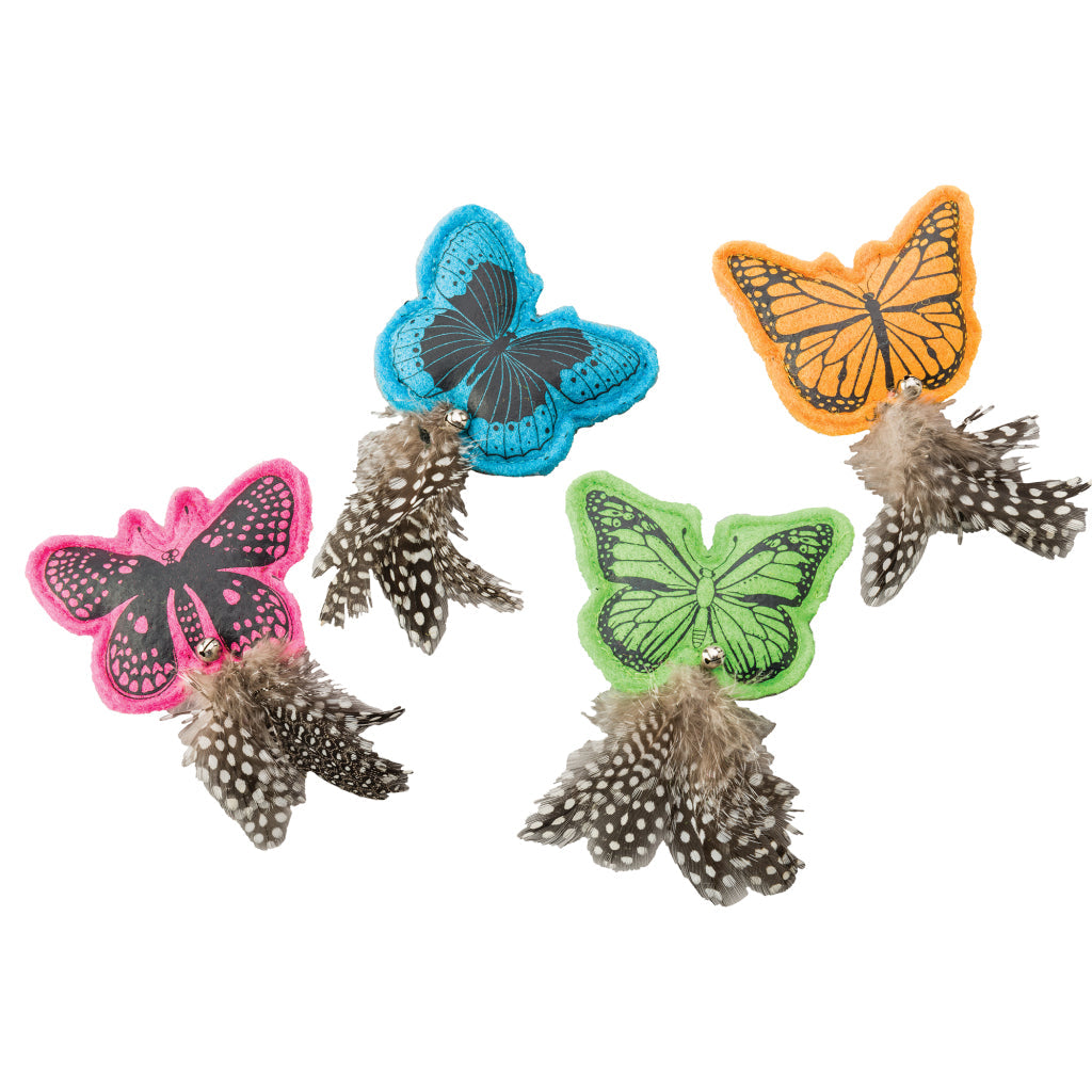 Ethical Whiskins Felt Butterfly Catnip Assorted