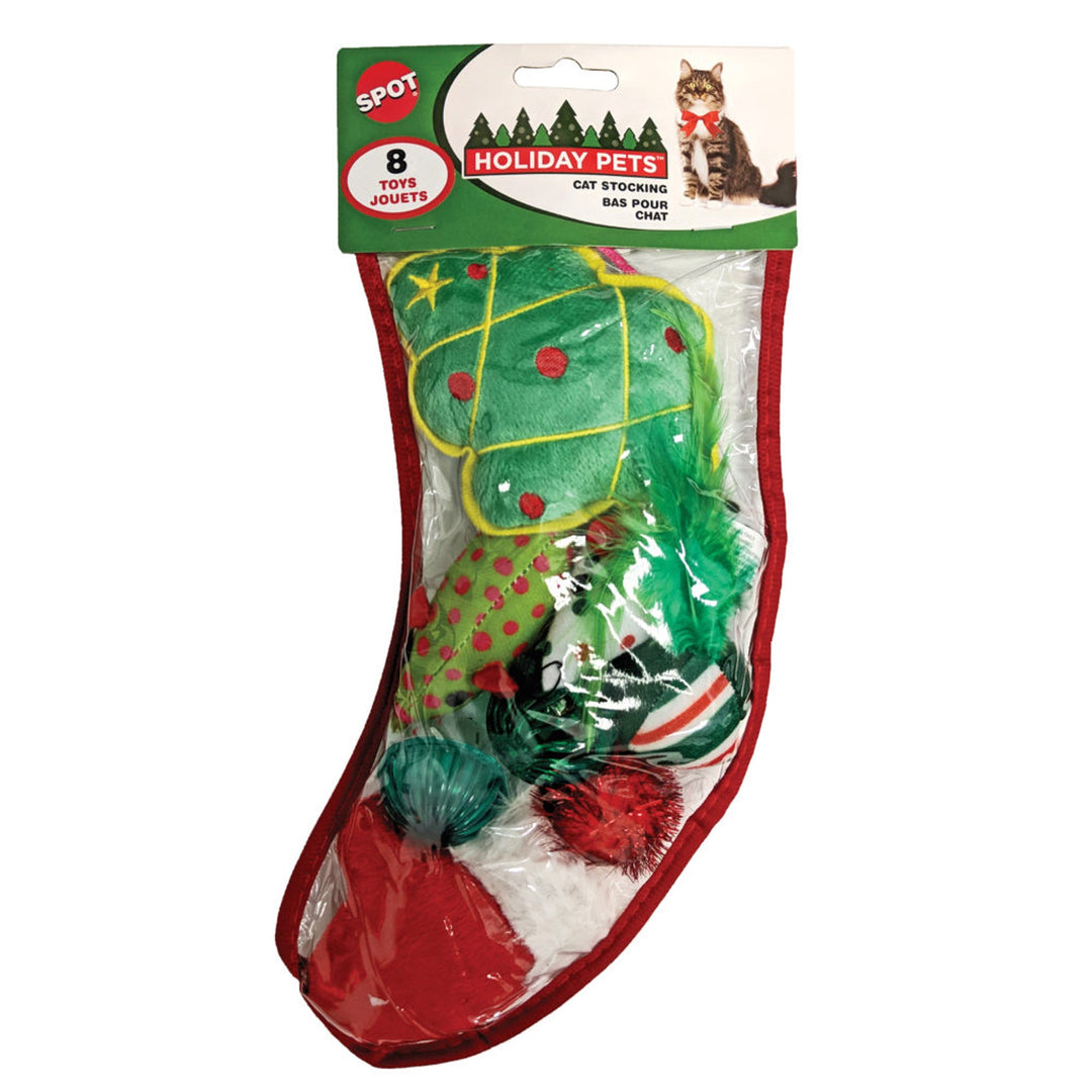 Holiday Cat Stocking Medium 8Pc