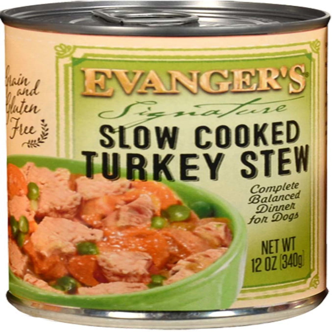 Evanger's Signature Series Wet Dog Food Slow Cooked Turkey Stew 12oz. (Case of 12)