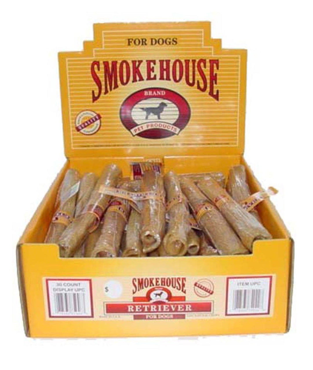 Smokehouse USA Made Pork Skin Retriever Dog Chew 30ea/30 ct