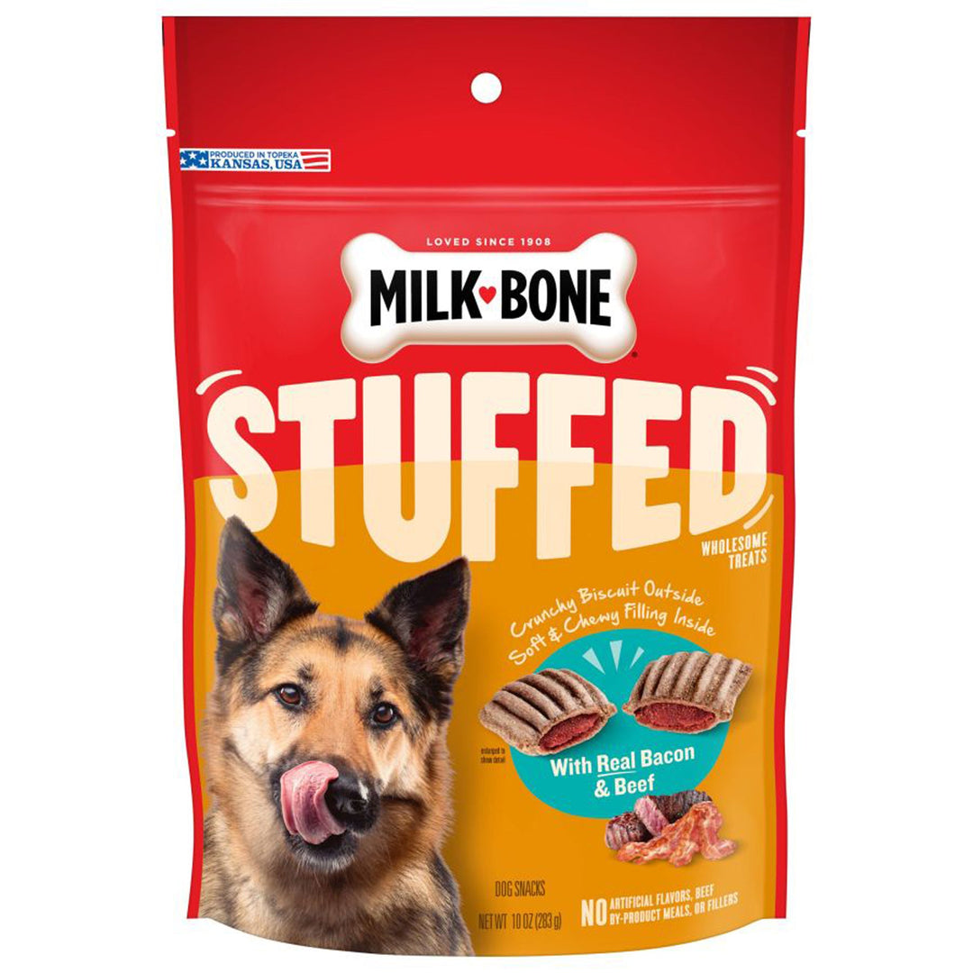 Milk-Bone Stuffed Dog Treats Bacon & Beef 1ea/10 oz