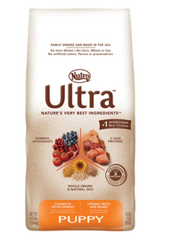 Nutro Products Ultra High Protein Puppy Dry Dog Food Trio of Proteins from Chicken, Lamb, and Salmon 1ea/15 lb