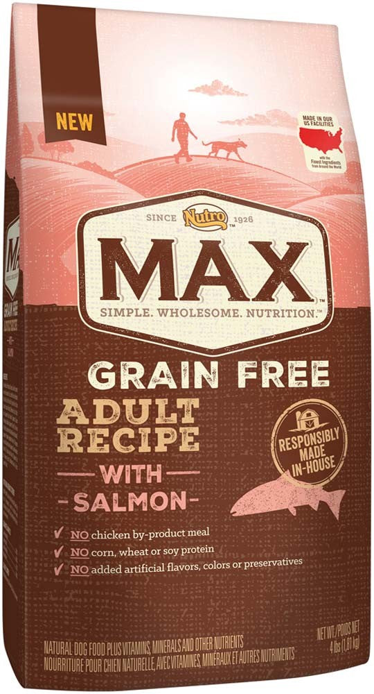 Nutro Max Adult Grain Free Recipe With Salmon Dry Dog Food 4 Pounds