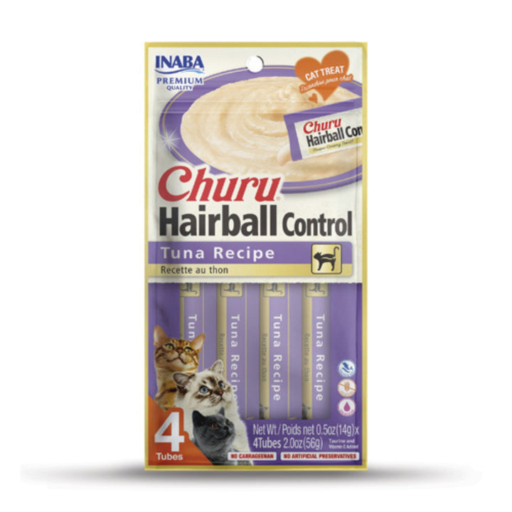 **Inaba Churu Hairball Control  2oz. Tuna (4 -count)