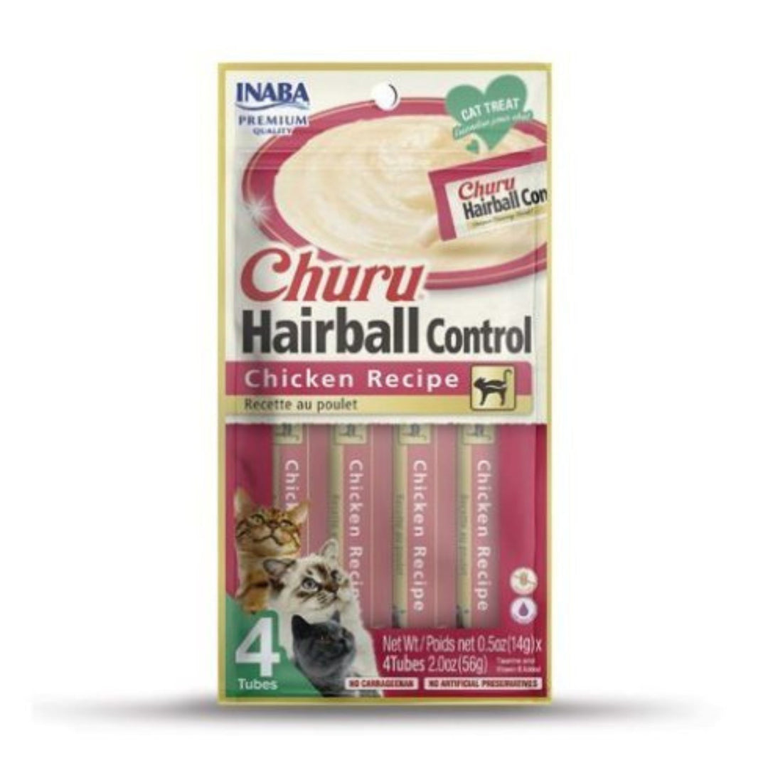 **Inaba Churu Hairball Control 2oz. Chicken (4 -count)