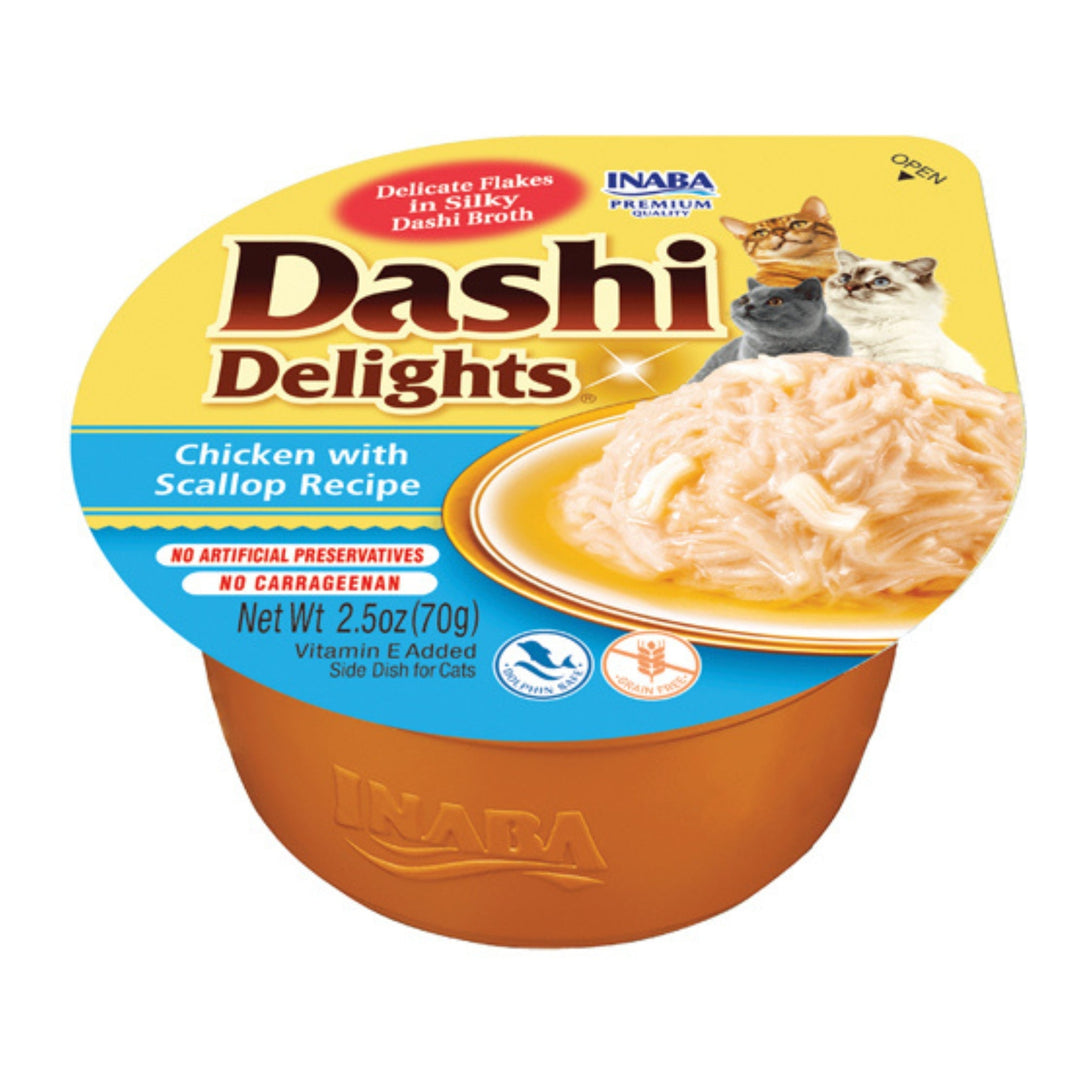 **Inaba Dashi Delight 2.5oz. Chicken Scallop (6 count)