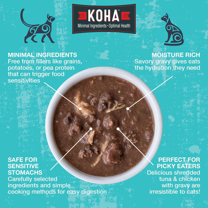 Koha Cat Grain Free Poke Bowl 3oz. Variety Pack (Case of 24)