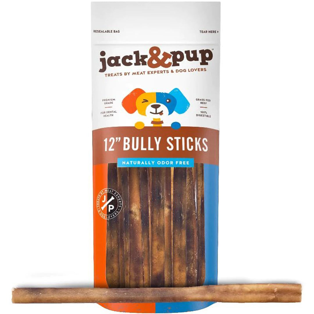 Jack & Pup Bully Stick 12" 3Pk