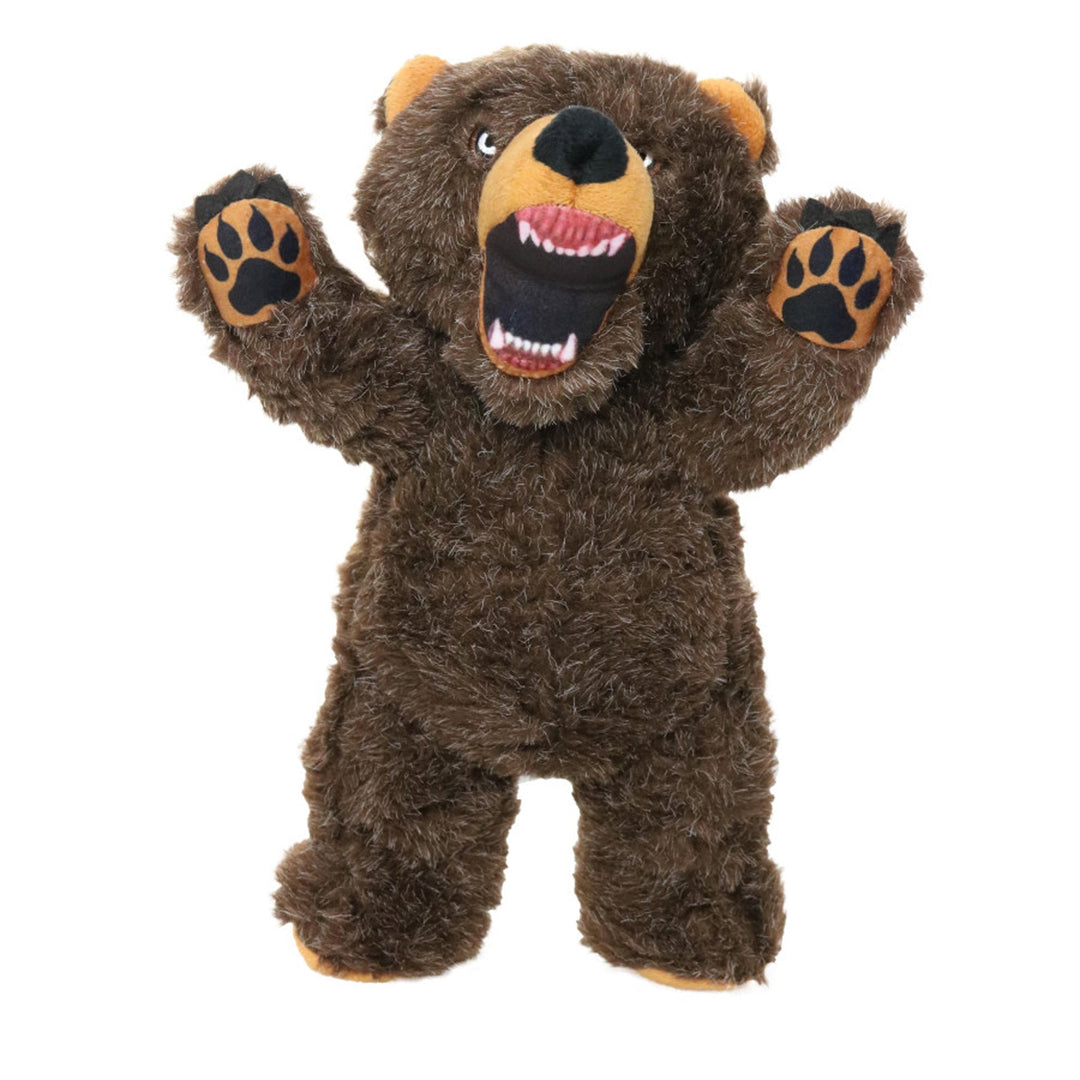 Mighty Angry Animals Bear Durable Dog Toy Brown 1ea/12.8 in