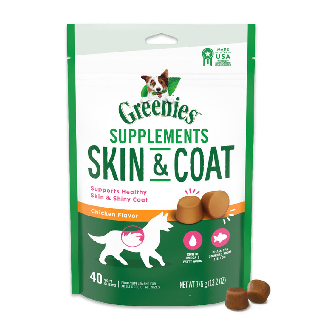 Greenies Skin & Coat Supplements 1ea/40 ct