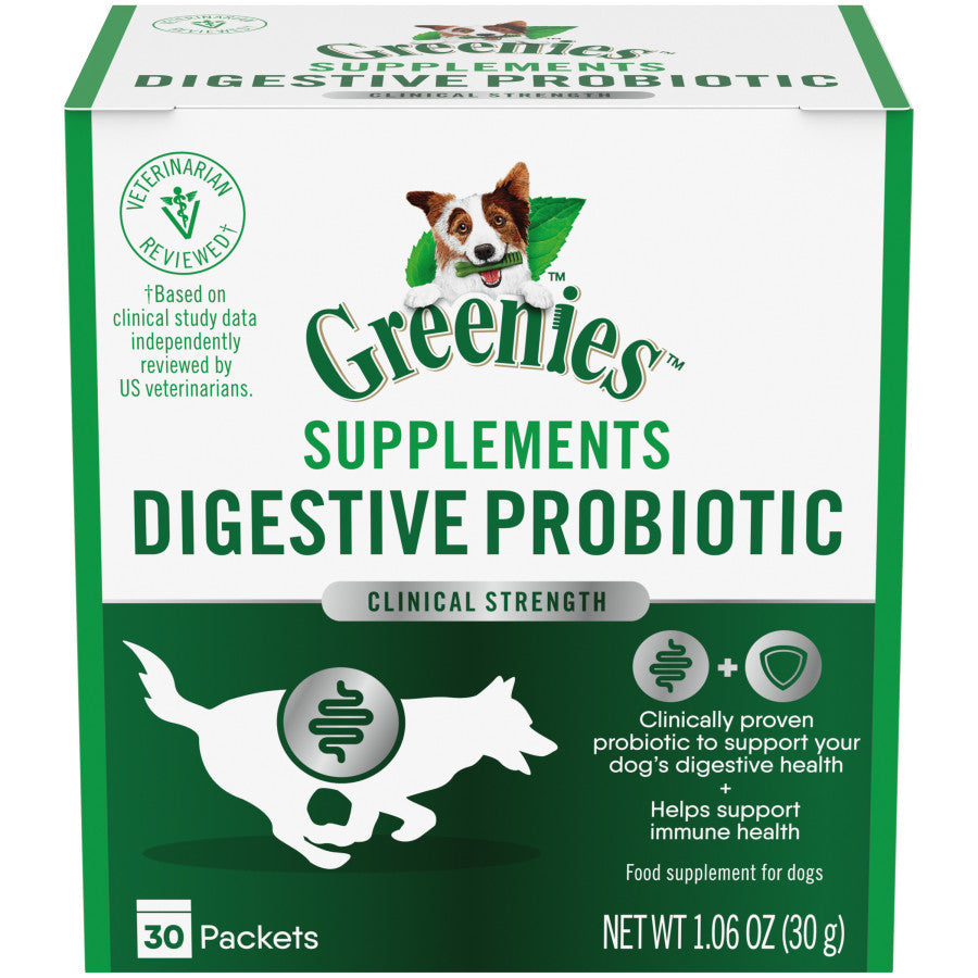 Greenies Digestive Probiotic Clinical Strength Dog Supplement 1ea/30 pk