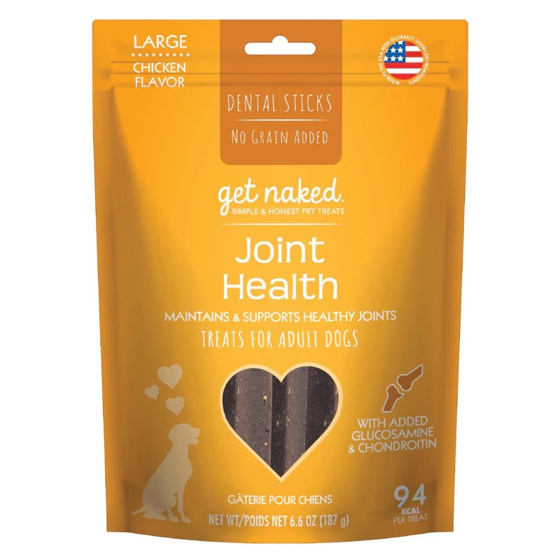 Get Naked Joint Health Grain-Free Dental Stick Dog Treats Chicken 1ea/6.6 oz, LG