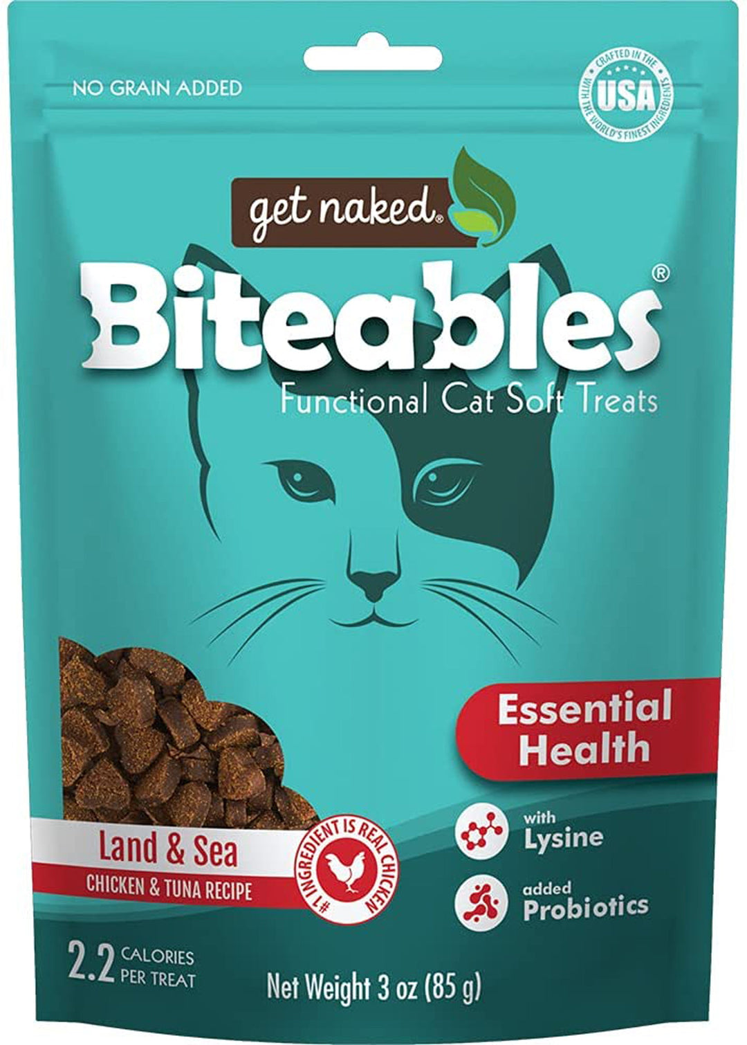 Get Naked Biteables Essential Health Functional Cat Soft Treats 3oz.