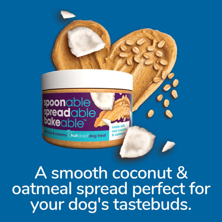 Fruitables Spreadables Creamy Dog Treat Real Coconut and Oatmeal, 1ea/7oz.