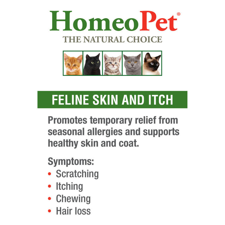 HomeoPet Feline Skin & Itch Care 1ea/15 ml