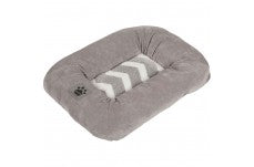 SnooZZy Zig Zag Low Bumper Kennel Dog Mat Grey 1ea/XS