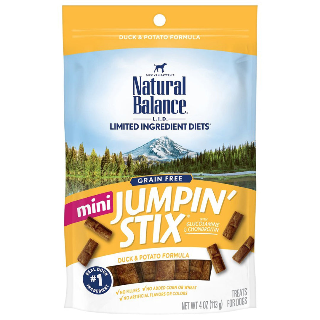 Natural Balance Pet Foods Rewards Jumpin' Stix Soft & Meaty Dog Treats Mini Duck 1ea/4 oz