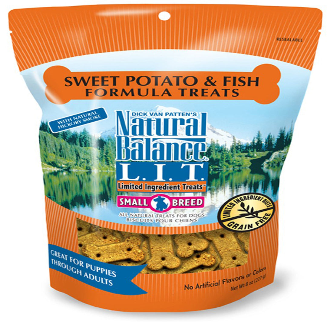 Natural Balance Pet Foods Rewards Bite-Size Crunchy Biscuits Small Breed Dog Treats Fish & Sweet Potato 1ea/8 oz