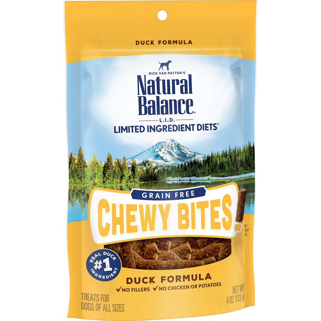 Natural Balance Pet Foods L.I.D Grain Free Chewy Bites! Dog Treats Duck 1ea/4 oz