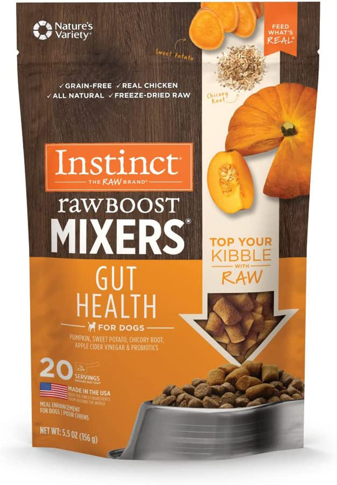 Natures Variety Raw Boost Mixer Dog Gut Health 5.5oz. (Case Of 12)