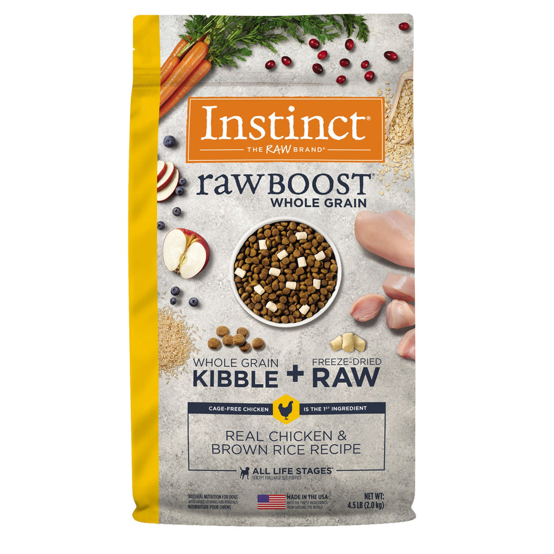 Natures Variety Dog Instinct Raw Boost Wholegrain Chicken Brown Rice 4.5Lb (Case Of 4)