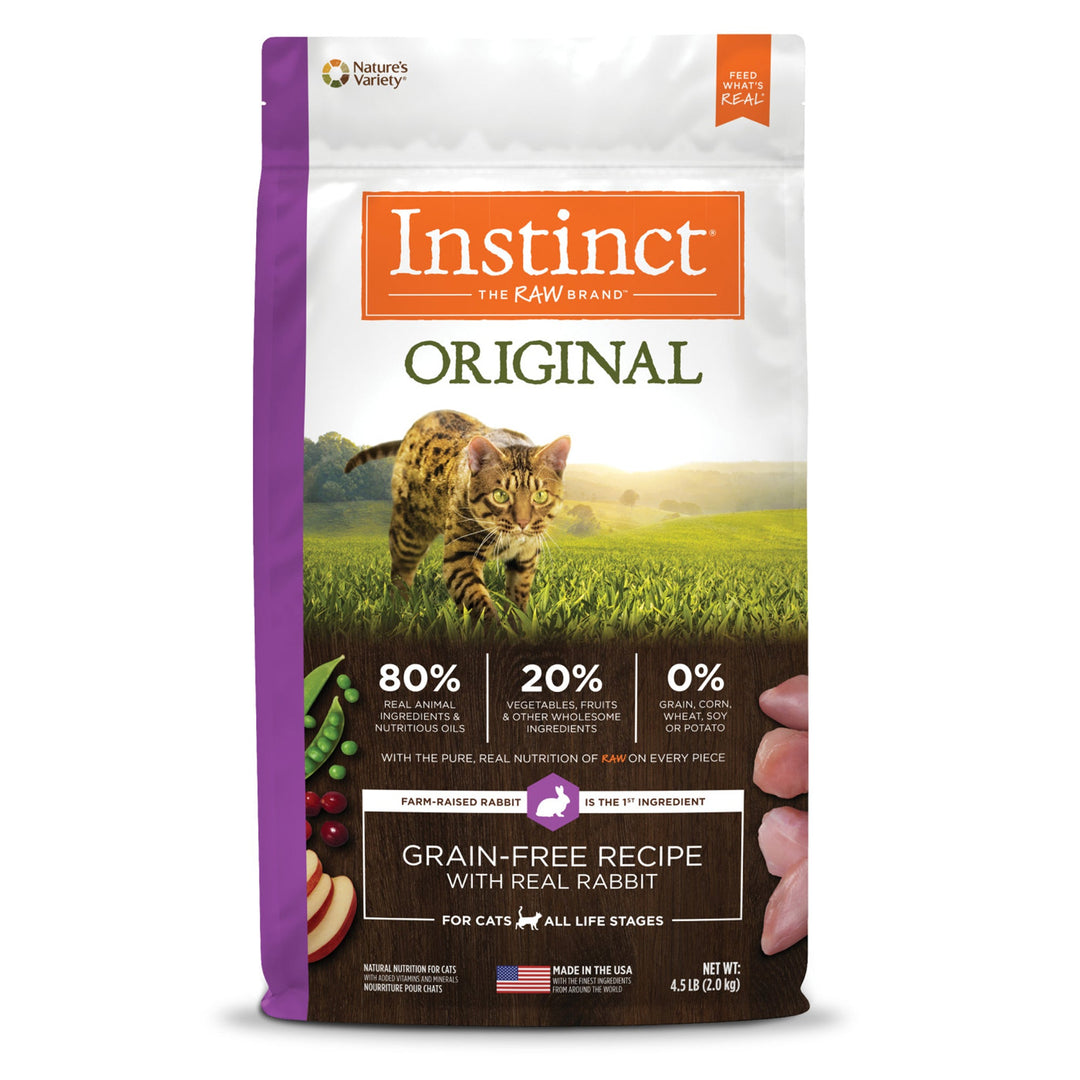 Natures Variety Instinct Cat Original Rabbit 4.5Lb  Grainfree (Case of 4)