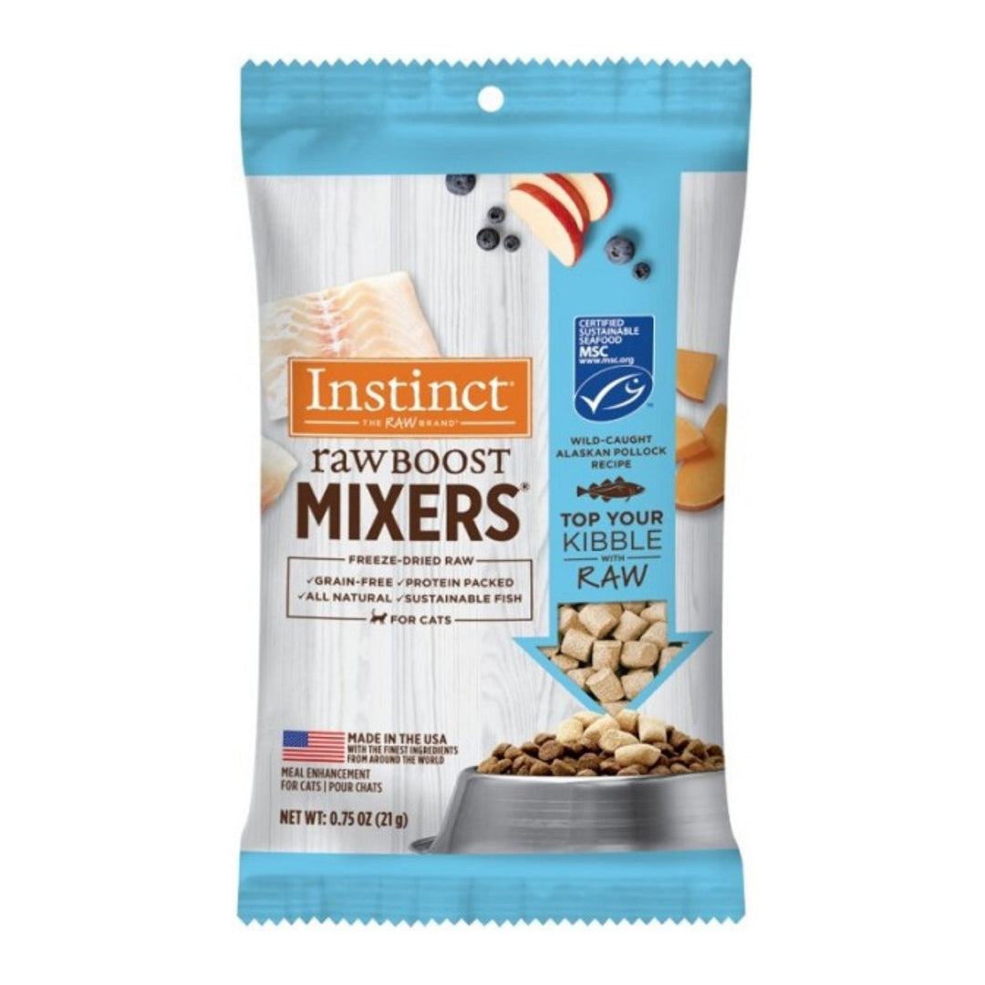 Natures Variety Instinct Raw Boost Mixers Cat Freeze-dried .75oz. Alaskan Pollock Topper (Case of 8)