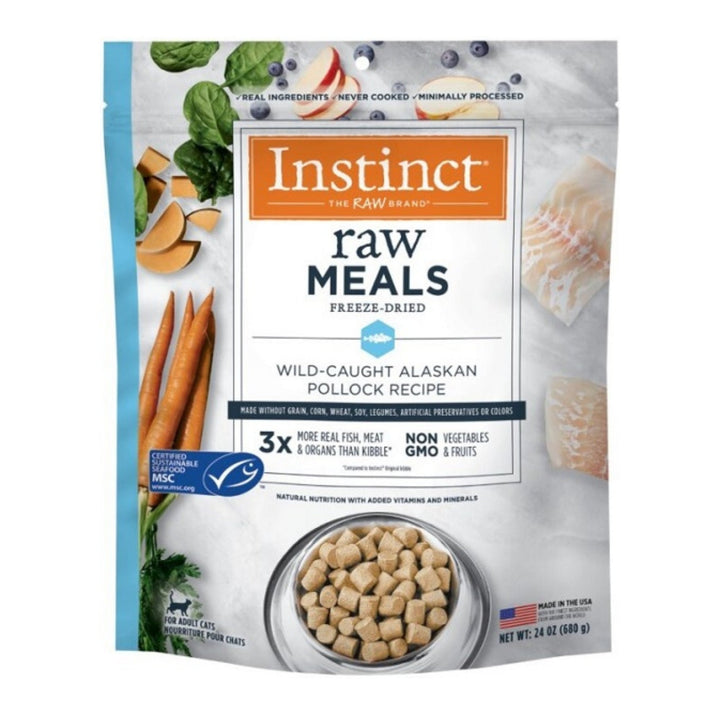 Natures Instinct Raw Meals Cat Freeze-dried 24oz. Alaskan Pollock Bites