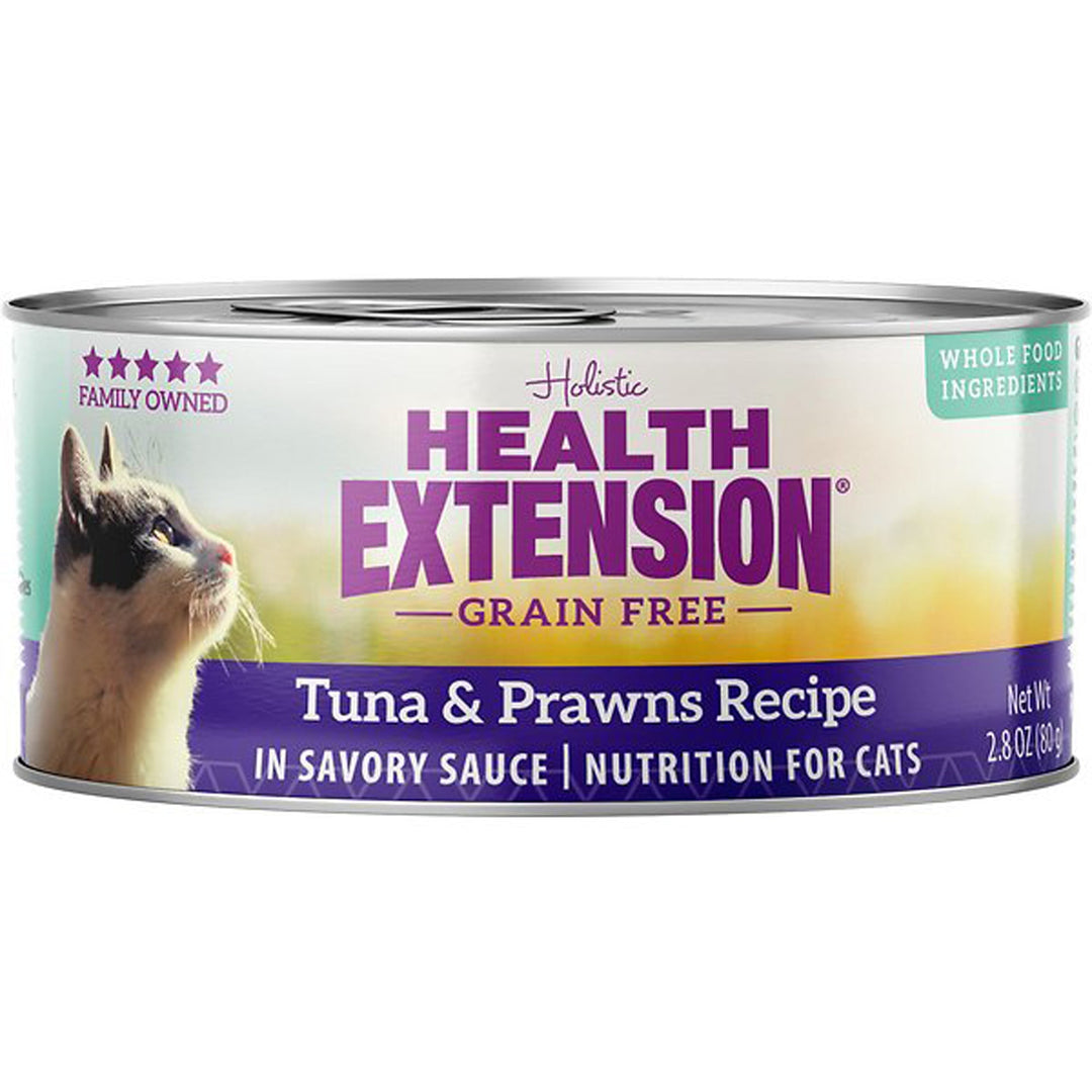 Health Extension Tuna and Prawns Cat Food 2.8oz (Case of 24)