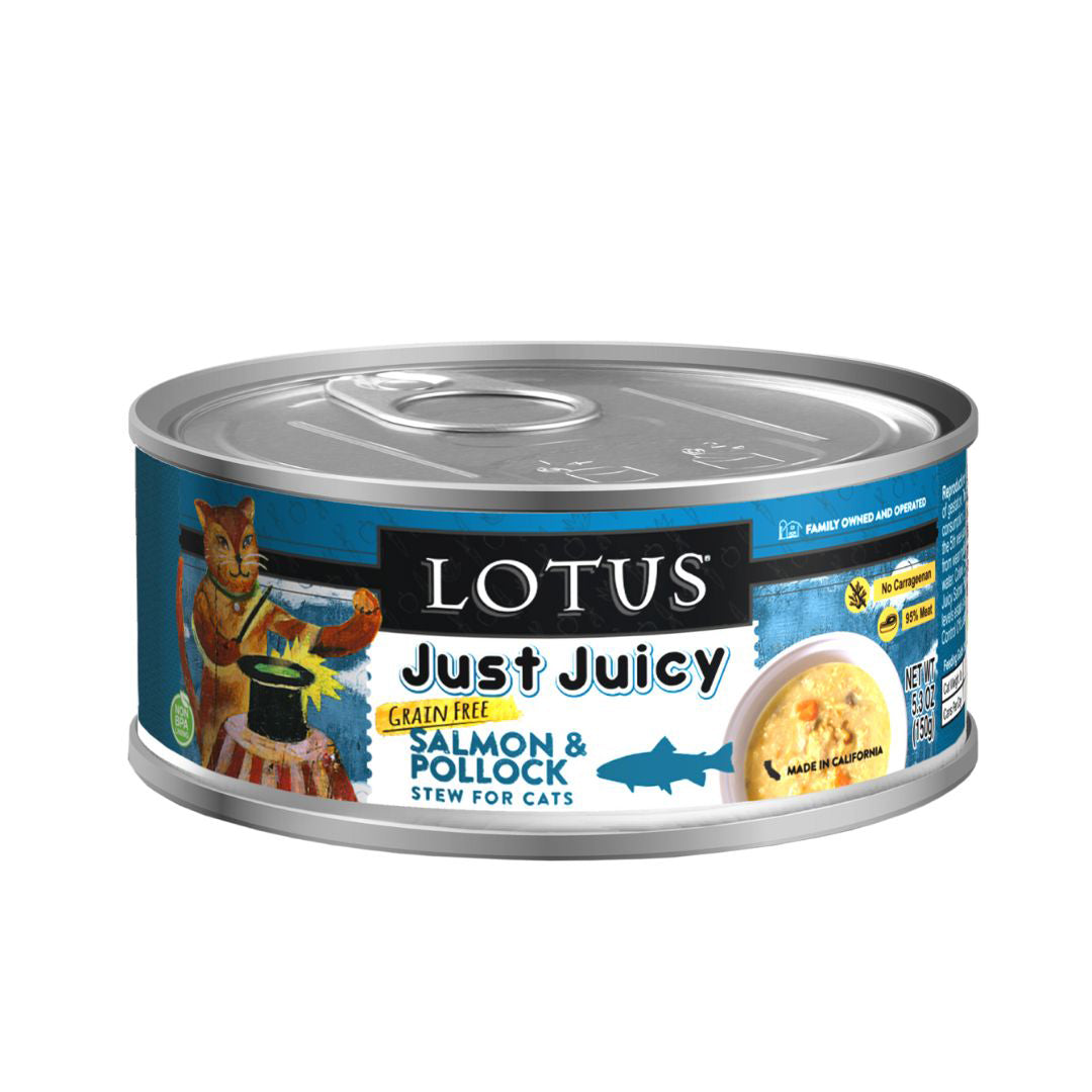 Lotus Cat Juicy Salmon Pollock 5.3oz.