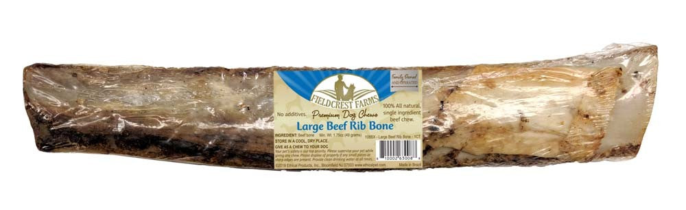 Fieldcrest Farms Beef Rib Bone Dog Chew 25ea/LG, 25 ct