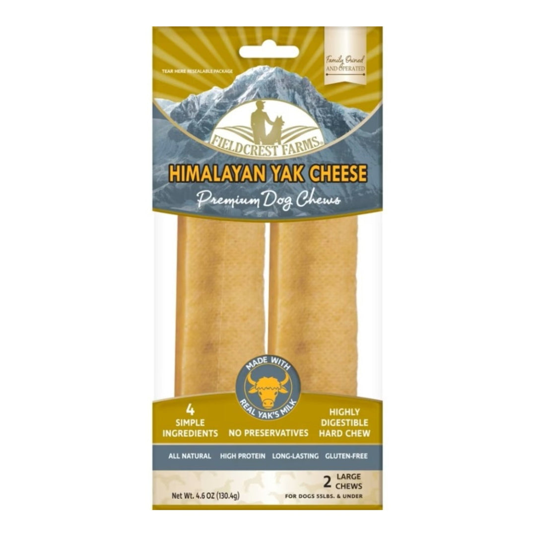 Fieldcrest Farms Himalayan Yak Cheese Dog Chew 1ea/LG, 2 pk